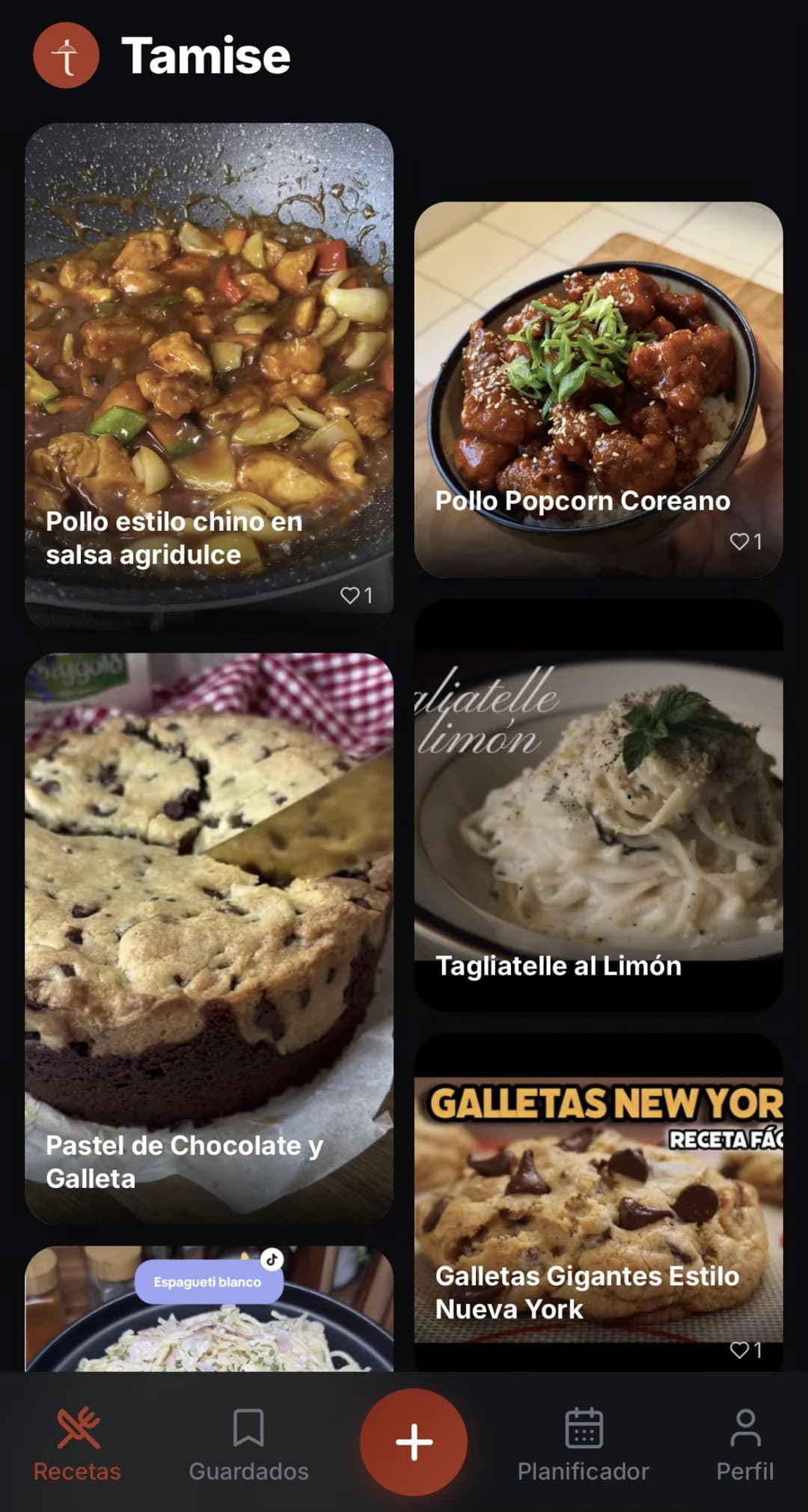Feed de recetas